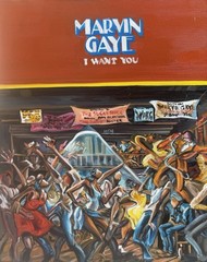 MARVIN GAYE I WANT YOU ALBUM ORIGINAL OIL PAINTING