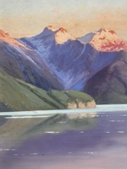 Vintage Ramos Catalan Framed Oil Painting Mountain Landscape Scenery Signed Art