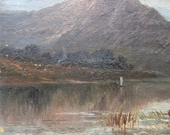 OLD NY ESTATE Oil Painting ROMANTICISM ARTIST Boating Party HUDSON RIVER SCHOOL
