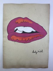 Andy Warhol COA Vintage Painting Drawing Art Original Signed Stamp