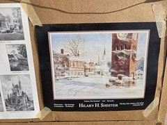 Hudson Ohio Listed Hilary H. Sheeter 1930-2018 Original Watercolor Mansion House