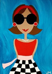 original painting 5×7″ signed happy art friendship keepsake gift „Sweet Sixteen“