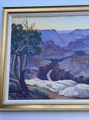 ANTIQUE LANDSCAPE PAINTING AMERICAN PLEIN AIR GRAND CANYON 1930’S RARE GARDNER