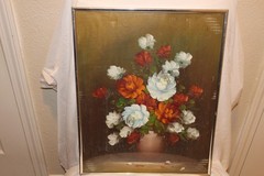 Antonio Still Life Roses In A Vase Oil Painting 16 W x 20 H