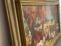 Henri D’Anty French Modernist School Of Paris Oil Painting Mid 20th C.