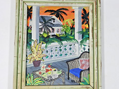 Original Old Florida Oil on Canvas Painting Signed LaRose