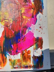 Acrylic On Canvas Original Painting „Neon Sunset“