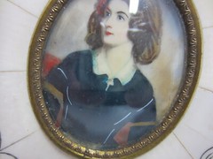 MINIATURE – Portrait of Women – circa 1920 – Gouache/Iv. – LOLA MONTEZ n. „J.Stieler“