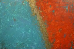 Mark Little Original Giant Canvas Painting 84”X62” (7 Foot) Abstract Modern XL