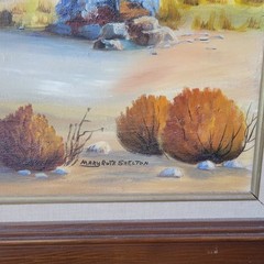 Mary Ruth Shelton Oil Painting Wonder Valley CA Mojave Desert 24×36 29 Palms