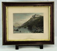 W.H. Bartlett 1840 Colored Still Engraving “Black Mountain” 5” x (BI#MK/200412)