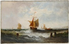 William P. Rogers (act.1842-1883) – 19th Century Oil, Ships off Deal