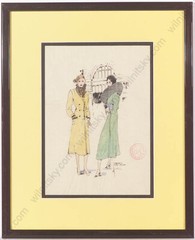 Gret Kalous-Scheffer (1892-1975) „Fashion Illustration“, ca 1930, Watercolor (m)