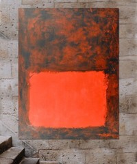 Mark Rothko style￼ painting ￼81” X 62”Action Abstract,Modern, Extra Large XL