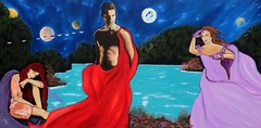 Art, Painting, „From The Beginning“ – Giclee on Canvas 22″ x44″ Yelena Berzon