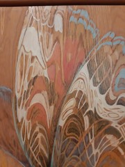Louise Forbes Original Painting Oil On Wood „Butterfly“ California MCM Art 18×22
