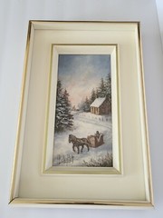 Yvon Bousquet Original Landscape Painting Signed – Quebec Canadian Artist