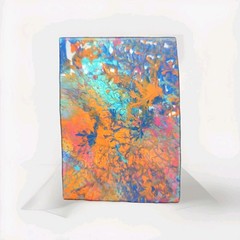 ACEO Original Art Card 2.5 x 3.5 Abstract Acrylic Paintings Unique One of a Kind