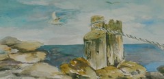 Art-Anna Gelzis „Ocean“ Lithograph/Print, Signed-Reproduction