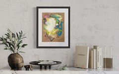 OOAK original painting artwork Contemporary Abstract Colorful Energy #22 byKatC