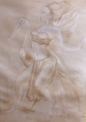 Original painting Eastern Dances, paper/watercolor