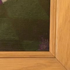ORIGINAL SIGNED OIL PAINTING TITLED “HOUSE OF THE MOON” 18 1/2” X 15 1/2”