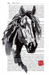 Original sumi e painting, HORSE, 2026 -Horse Year, oriental, signed, 5″x8″