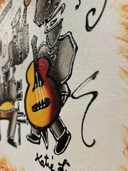 Ya-Li „Katie“ Lin Oil Original Painting on Canvas New Orleans Jazz Band