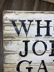 Who Is John Galt Original Wood Painting 9×13 Rustic Design Atlas Shrugged