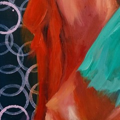 YARY DLUHOS Flamenco Dancers Spain Women Girls Figures Original Art Oil Painting