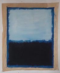 Mark R0THK0 Signed Abstract Expressionist Oil Painting On Canvas – American Art