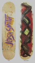 JOSH SMITH ‚Untitled #190‘, 2009 Hand-Painted Skateboard Deck SIGNED *Original*