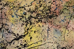 Jackson Pollock Style Giant Canvas Painting 84”X62” (7 Foot) Abstract Modern XL