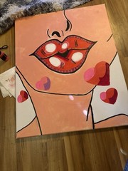 JUSTO Original Pop Art Painting 24×30