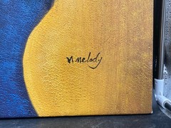 Original N. Melody Signed „Aristocrats“ Acrylic Painting