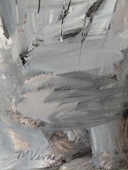 MONA VIVAR 12×9 Abstract Expressionism Painting – Contemporary Home Art