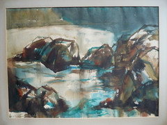 TOBY SARICH, IMPRESSIONIST COAST COASTAL SEASCAPE IMPRESSIONISM MODERN CALIF CA