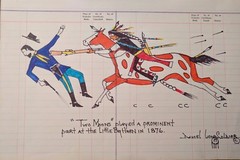 Daniel Long Soldier TWO MOONS, Cheyenne Chief, Little Big Horn,Original Painting