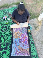 Karen Bird Ngale. Highly collectable Aboriginal art. Inc,COA and Photo’s