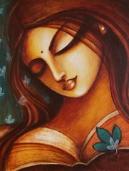 Beautiful Girl | Handmade Painting | Cotton Canvas | Acrylic Color