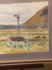 1985 Framed & Signed 23x27in Western Themed Watercolor Painting