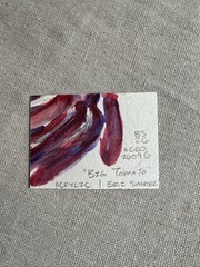ACEO Original Acrylic Big Tomato Veggie Cute Art by Bri Sander 3.5 x 2.5” OOAK
