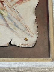 Alexander Canedo Painting Small Portrait Original Oil Listed American Master Mod
