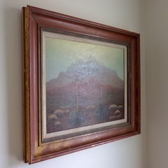 1962 Ferdinand Burgdorff Desert Landscape California Visionary Transcendentalist