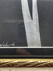 Framed Copperfoil Dragonfly Picture Artist Signed R. Leigh Walker 2022