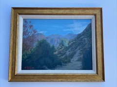 CALIFORNIA REY MATTHEW REYNOLDS PASADENA FAMOUS PAINTING CALIFORNIA LANDSCAPE