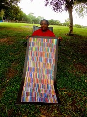 SELINA NUMINA 130 x 60 cm Original Aboriginal Painting. Bush Yam
