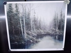 Laura Mann „Tranquility” Print Signed/Numbered 17 x 20 in
