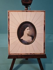 Miniature painting (magnifying glass painting) portrait Empress Sissi