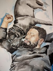 8×10 Commission Pet Watercolor Painting. Original , Signed